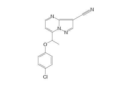 7-[1-(p-CHLOROPHENOXY)ETHYL]PYRAZOLO[1,5-a]PYRIMIDINE-3-CARBONITRILE