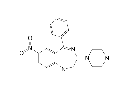 1H-1,4-Benzodiazepine, 2,3-dihydro-3-(4-methyl-1-piperazinyl)-7-nitro-5-phenyl-