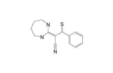 2-(1,3-diazepan-2-ylidene)-3-phenyl-3-thioxo-propionitrile