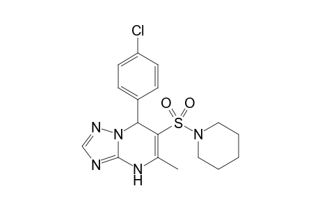 7-(4-Chlorophenyl)-5-methyl-6-(1-piperidinylsulfonyl)4,7-dihydro[1,2,4]triazolo[1,5-a]pyrimidine