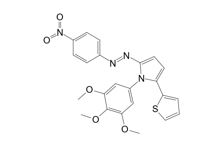 1-(3',4",5"-Trimethoxyphenyl)-2-(2'-thienyl)-5-(4"'-nitrophenylazo)pyrrole