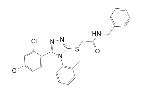 N-benzyl-2-{[5-(2,4-dichlorophenyl)-4-(2-methylphenyl)-4H-1,2,4-triazol-3-yl]sulfanyl}acetamide