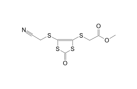 acetic acid, [[5-[(cyanomethyl)thio]-2-oxo-1,3-dithiol-4-yl]thio]-,methyl ester