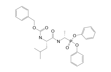 DIPHENYL-N-(BENZYLOXYCARBONYL)-L-LEUCYL-(2-DECARBOXY-DL-ALANIN-2-YL)-PHOSPHONATE