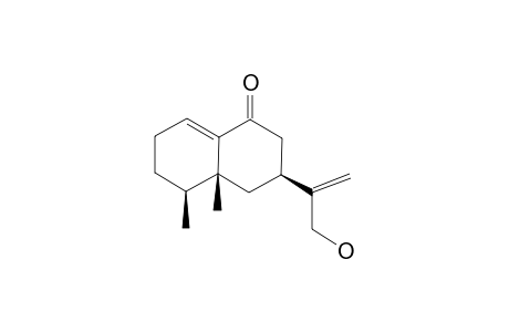 ARGUTOSINE-B;(4-BETA-METHYL,5-BETA-METHYL,7-ALPHA-H)-9-OXO-EREMOPHILA-1(10),11(13)-DIENE-12-OL