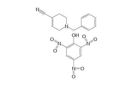 1-benzyl-1,2,3,6-tetrahydroisonicotinonitrile, picrate