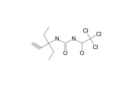 1-(1,1-diethyl-2-propynyl)-3-(1-hydroxy-2,2,2-trichloroethyl)urea