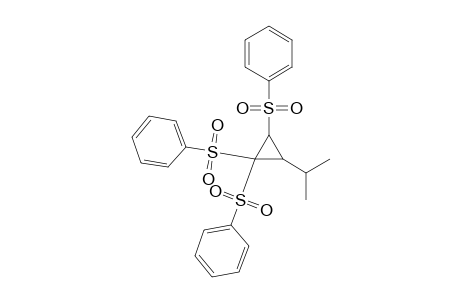 (2RS,3RS)-3-Isopropyl-1,1,2-tris(phenylsulfonyl)cyclopropane