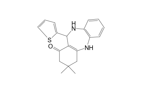 3,3-dimethyl-2,3,4,5,10,11-hexahydro-11-(2-thienyl)-1H-dibenzo[b,e][1,4]diazepin-1-one