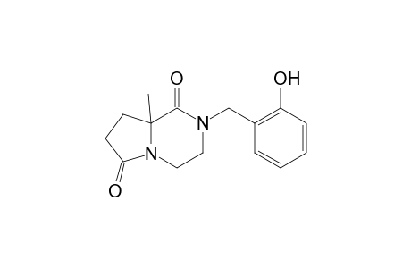 2-(2-Hydroxybenzyl)-8a-methyltetrahydropyrrolo[1,2-a]pyrazine-1,6(2H,7H)-dione