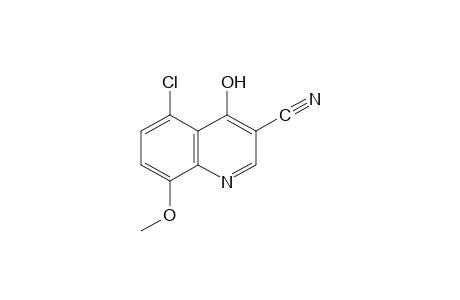5-chloro-4-hydroxy-8-methoxy-3-quinolinecarbonitrile