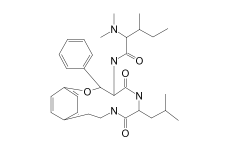 Pentanamide, 2-(dimethylamino)-3-methyl-N-[7-(2-methylpropyl)-5,8-dioxo-3-phenyl-2-oxa-6,9-diazabicyclo[10.2.2]hexadeca-12,14,15-trien-4-yl]-, [3R-[3R*,4S*(2S*,3R*),7S*]]-