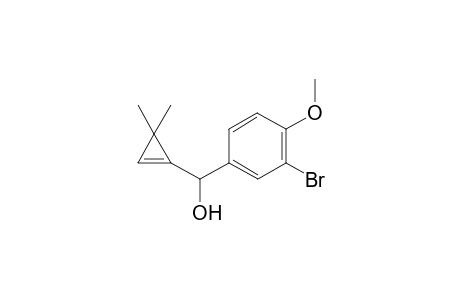 (3-bromo-4-methoxyphenyl)(3,3-dimethylcycloprop-1-en-1-yl)methanol