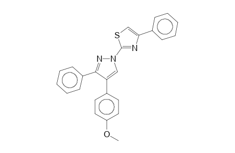 2-[4-(4-Methoxyphenyl)-3-phenylpyrazol-1-yl]-4-phenylthiazole