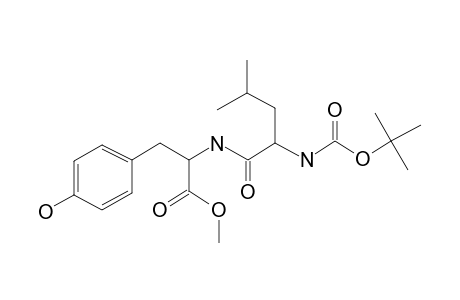 Tyrosine, N-(N-carboxy-L-leucyl)-, N-tert-butyl methyl ester, L-