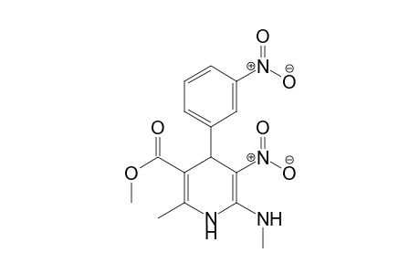 Methyl 6-(methylamino)-1,4-dihydro-2-methyl-5-nitro-4-(3'-nitrophenyl)-nicotinate