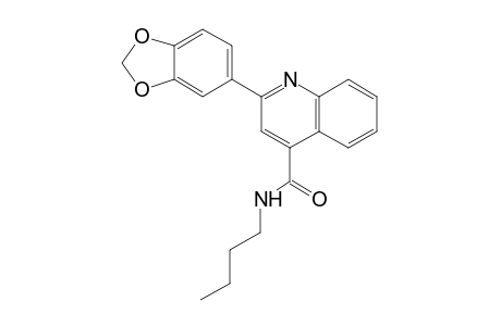 2-(1,3-benzodioxol-5-yl)-N-butyl-4-quinolinecarboxamide