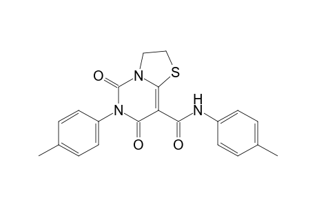 5,7-dioxo-2,3,6,7-tetrahydro-6-p-tolyl-5H-thiazolo[3,2-c]pyrimidine-8-carboxy-p-toluidide