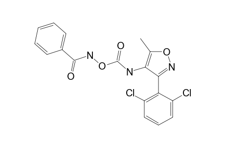 N-benzoyl-O-{[3-(2,6-dichlorophenyl)-5-methyl-4-isoxazolyl]carbamoyl}hydroxylamine