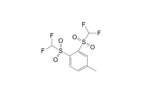 1,2-Bis[(difluoromethyl)sulfonyl]-4-methylbenzene