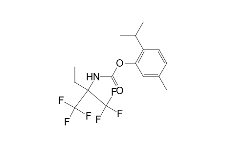 2-Isopropyl-5-methylphenyl 1,1-bis(trifluoromethyl)propylcarbamate