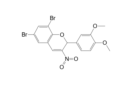 6,8-Dibromo-2-(3,4-dimethoxyphenyl)-3-nitro-2H-chromene