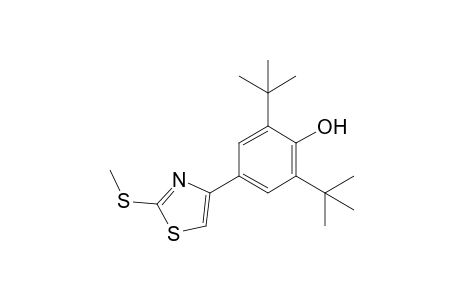 2,6-di-tert-butyl-4-[2-(methylthio)-4-thiazolyl]phenol