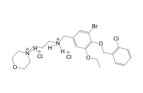 4-[3-({3-bromo-4-[(2-chlorobenzyl)oxy]-5-ethoxybenzyl}ammonio)propyl]morpholin-4-ium dichloride