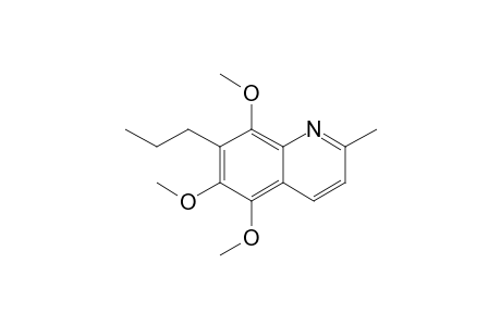 5,6,8-Trimethoxy-7-propyl-2-methylquinoline