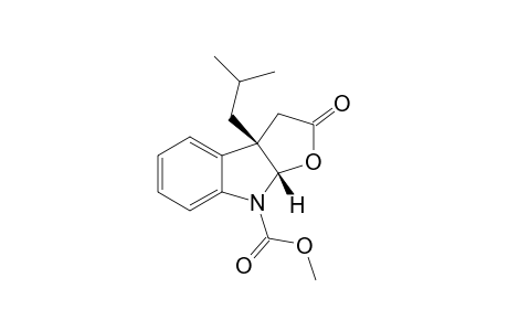 (+-)-Methyl cis-3a-tert-Butyl-2-oxo-2,3,3a,8a-tetrahydro-8-H-furo[2,3-b]indole-8-carboxylate