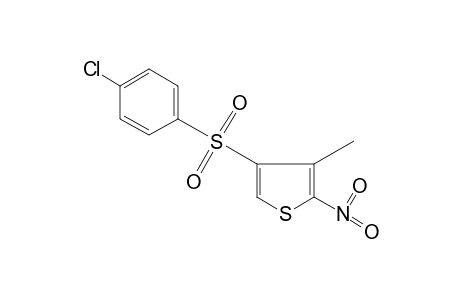 4-[(p-chlorophenyl)sulfonyl]-3-methyl-2-nitrothiophene