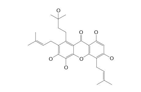 1,3,5,6-Tetrahydroxy-4,7-di-(3-methyl-2-butenyl)-8-(3-hydroxy-3-methylbutyl)xanthone