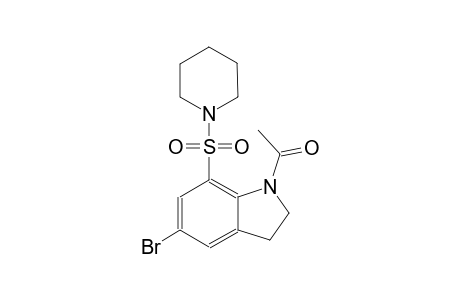 1-acetyl-5-bromo-7-(1-piperidinylsulfonyl)indoline