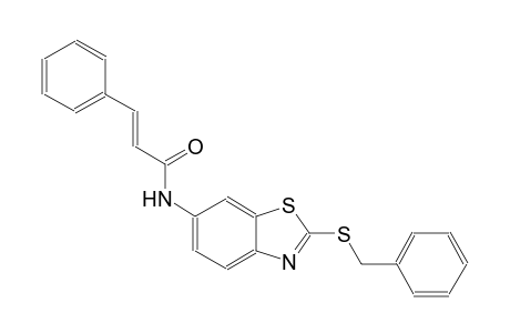 (2E)-N-[2-(benzylsulfanyl)-1,3-benzothiazol-6-yl]-3-phenyl-2-propenamide