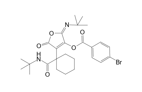 (2E)-4-{1-[(tert-Butyl)carbamoyl]cyclohexyl}-2-[(tert-butyl)imino]-5-oxo-2,5-dihydrofuran-3-yl 4-Bromobenzoate