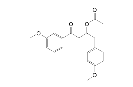 1-(4-Methoxybenzyl)-3-(3-methoxyphenyl)-3-oxopropyl acetate