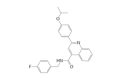 N-(4-fluorobenzyl)-2-(4-isopropoxyphenyl)-4-quinolinecarboxamide