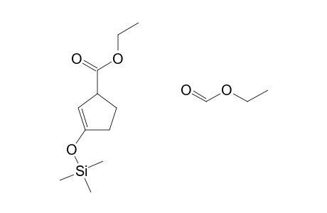 3-CYCLOPENTEN-1,2-DICARBOXYLIC ACID 4-TRIMETHYLSILYLOXY-, DIETHYL ESTER, trans-