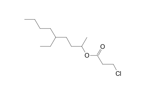 2-NONANOL, 5-ETHYL-, 3-CHLORO- PROPIONATE