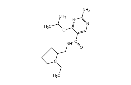 2-amino-N-[(1-ethyl-2-pyrrolidinyl)methyl]-4-isopropoxy-5-pyrimidinecarboxamide