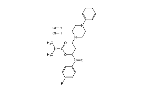 4'-fluoro-2-hydroxy-4-(4-phenyl-1-piperazinyl)butyrophenone, dimethylcarbamate (ester), dihydrochloride