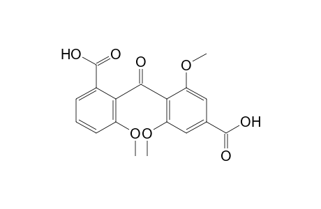 4-(2-carboxy-6-methoxy-benzoyl)-3,5-dimethoxy-benzoic acid