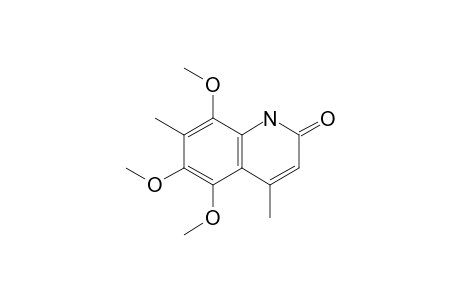 5,6,8-Trimethoxy-4,7-dimethyl-2(1H)-quinolinone