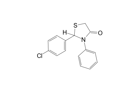 2-(p-chlorophenyl)-3-phenyl-4-thiazolidinone