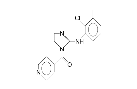 2-(2-Chloro-3-methyl-anilino)-1-(4-pyridinoyl)-imidazoline