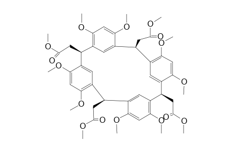 #2A;R-2,C-8,C-14,C-20-TETRA-(CARBOMETHOXYMETHYL)-PENTACYClO-[19.3.1.1^3,7.1^15,19]-OCTACOSA-1(25),3,5,7(28),9,11,13(27),15,17,19(26),21,23-DODECAEN-4,6,10,12,1