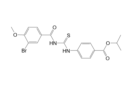 benzoic acid, 4-[[[(3-bromo-4-methoxybenzoyl)amino]carbonothioyl]amino]-, 1-methylethyl ester