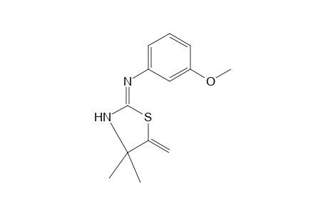 4,4-dimethyl-2-[(m-methoxyphenyl)imino]-5-methylenethiazolidine