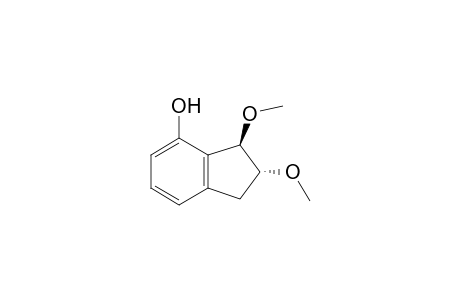 1H-Inden-4-ol, 2,3-dihydro-2,3-dimethoxy-, trans-