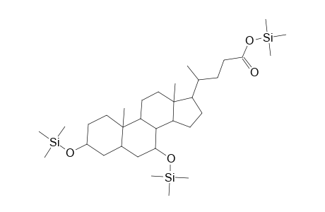 Ursodeoxycholic acid, tri-TMS